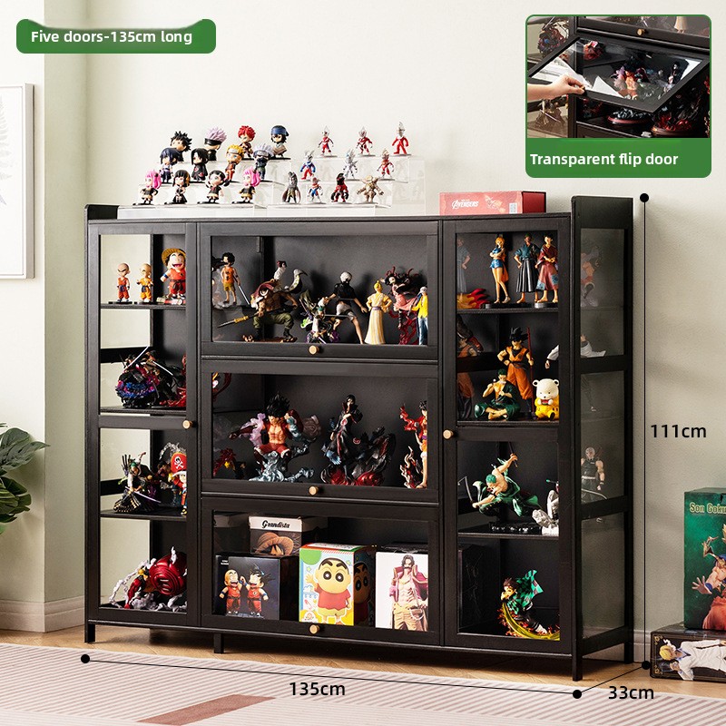 Room Divider Bamboo - Multi-functional Figure Display Cabinet Lego Acrylic
