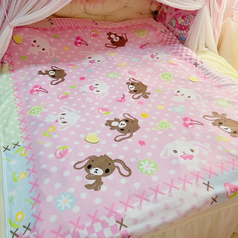 Office Furniture Ideas - Cute Sugarbunnies Coral Plush Blanket Office