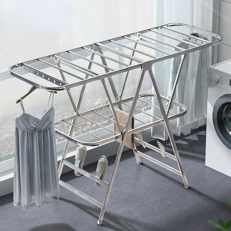 Folding Coat Hanger Balcony Cl - Coat Rack Standing ulasan dan harga