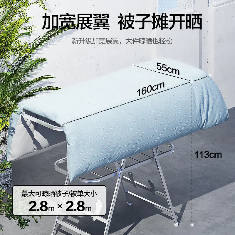 Folding Coat Hanger Balcony Cl - Coat Rack Standing ulasan dan harga