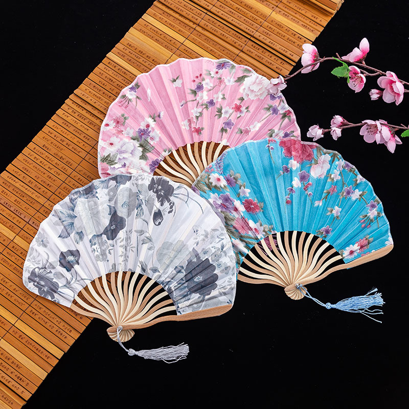 Hand Fold Fan Retro Adornment  - Room Divider Bamboo ulasan dan harga