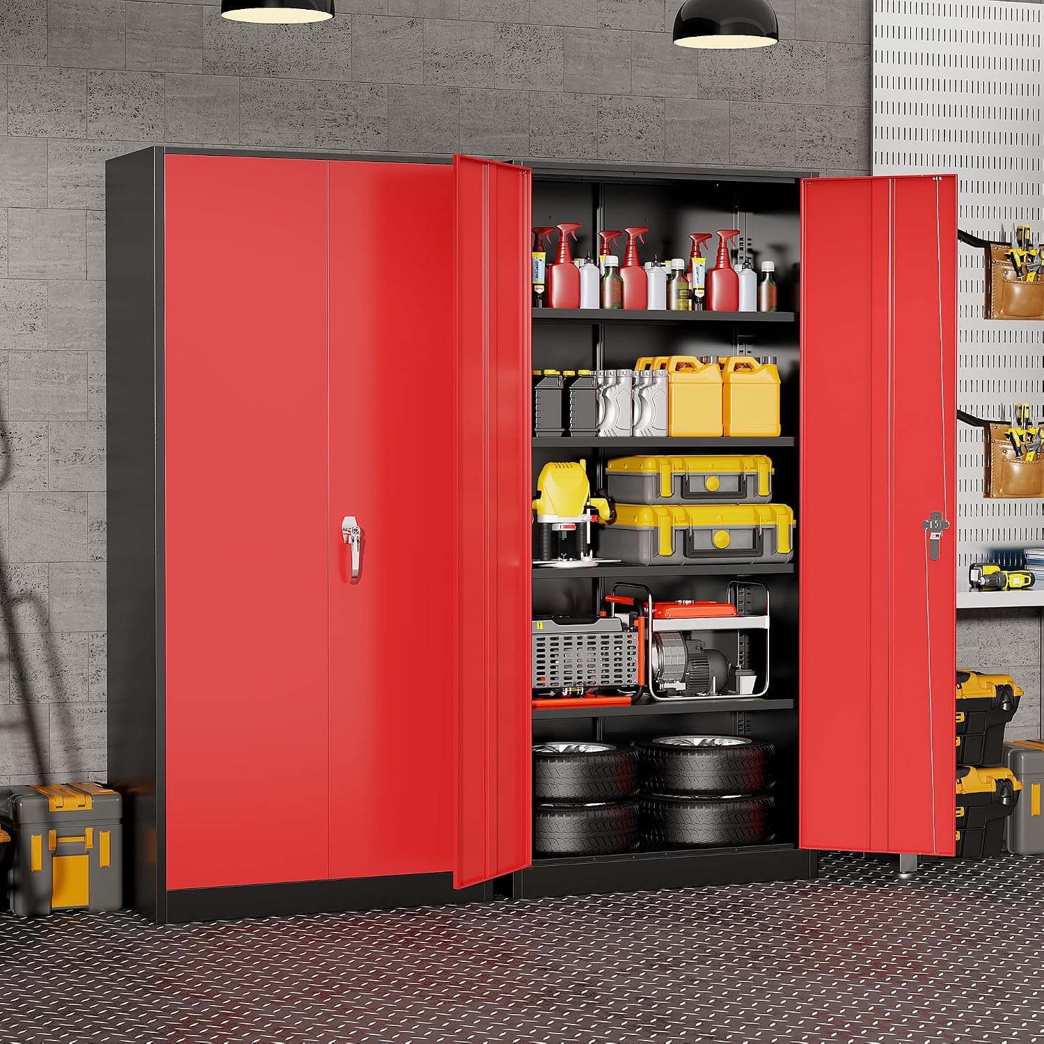 Heavy Duty Metal Garage Storag - Office Storage Cabinet ulasan dan harga