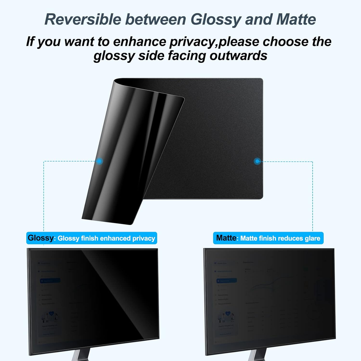 2 Pack 24 Inch Computer Privac - Monitor Privacy Filter ulasan dan harga