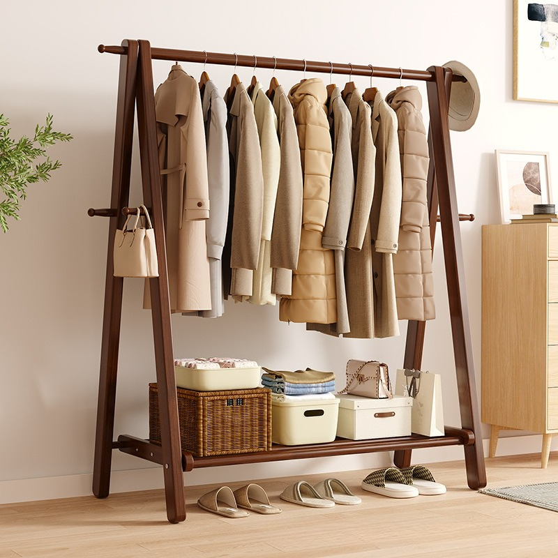 Solid Wood Free Standing Wardr - Coat Rack Standing ulasan dan harga