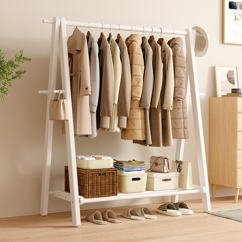 Solid Wood Free Standing Wardr - Coat Rack Standing ulasan dan harga