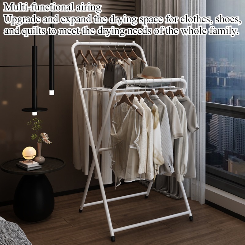Clothes drying rack floor-to-c - Coat Rack Standing ulasan dan harga