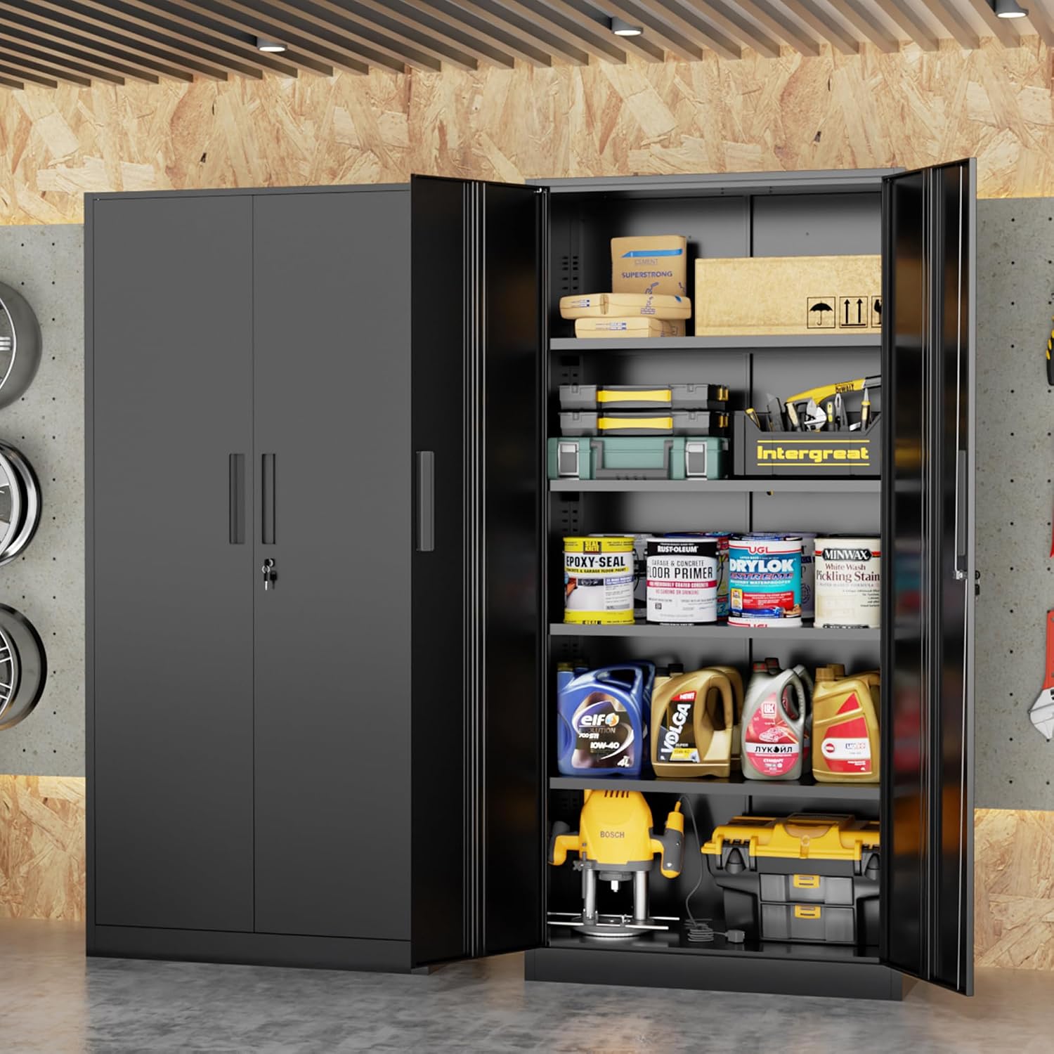 Tall Metal Storage Cabinet Org - Office Storage Cabinet ulasan dan harga