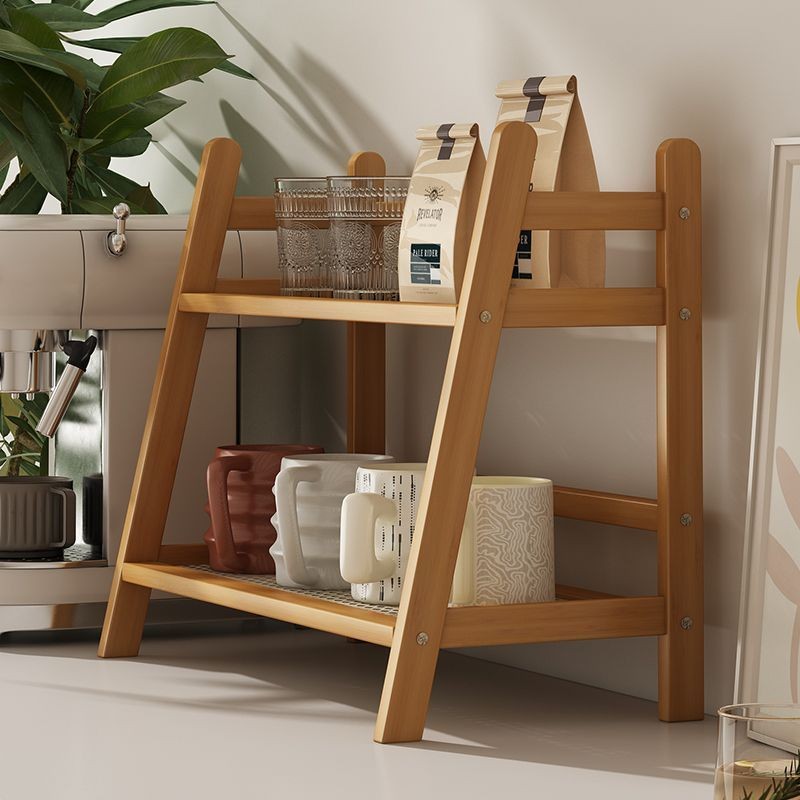 2 Layer Spice Caddy Shelf Bamb - Room Divider Bamboo ulasan dan harga