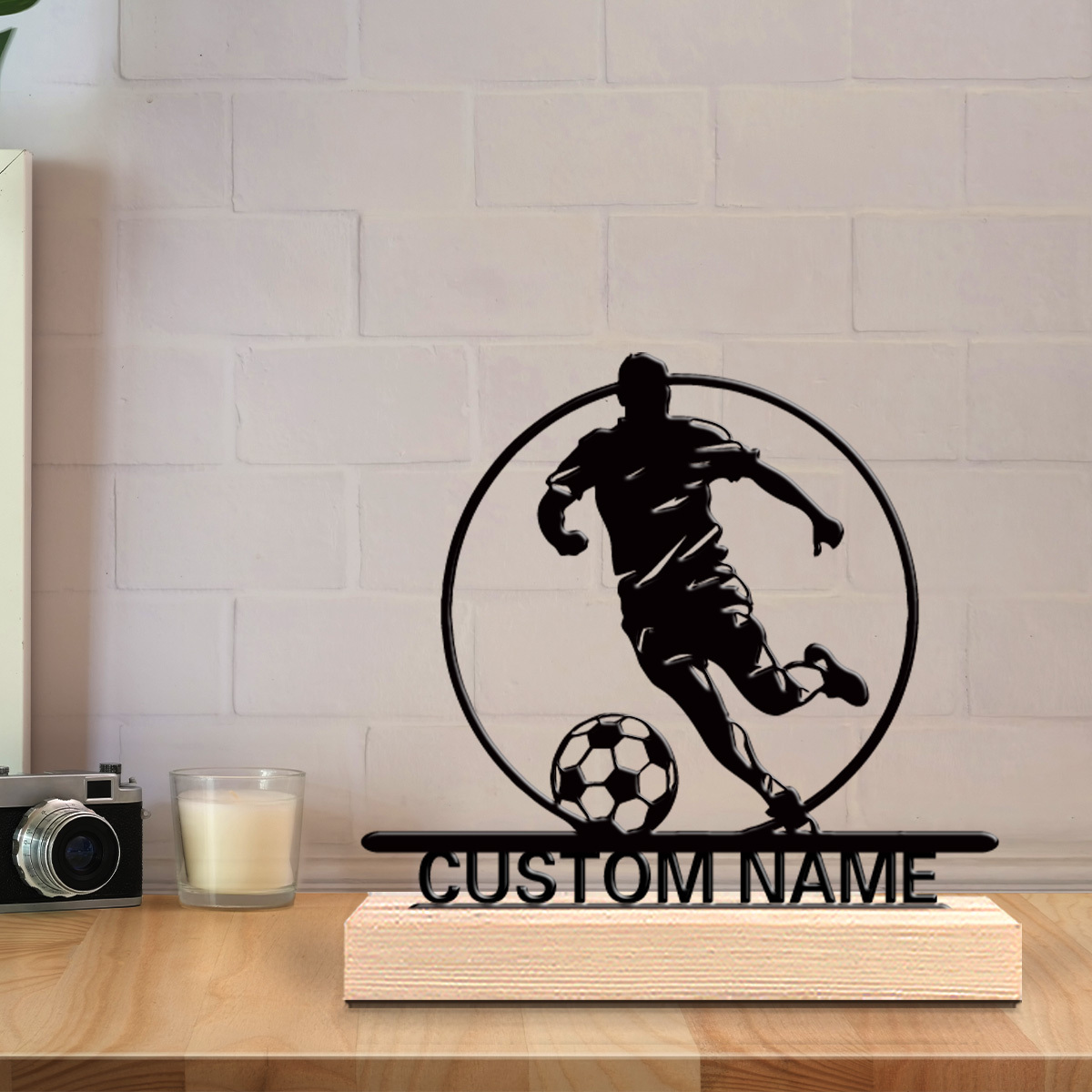 Custom Soccer Player Metal Sta - Office Furniture Design ulasan dan harga