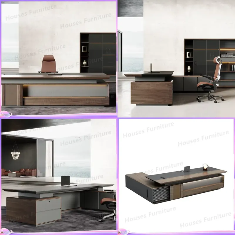 Luxury Executive Desk Solid Wo - Office Furniture Luxury ulasan dan harga