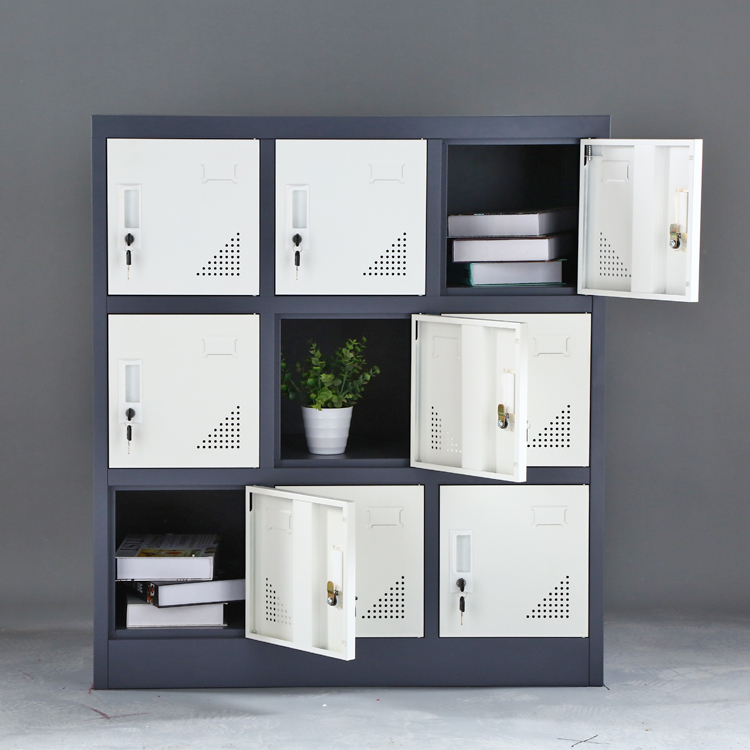 9 Door Metal Locker Storage Of - Office Storage Cabinet ulasan dan harga