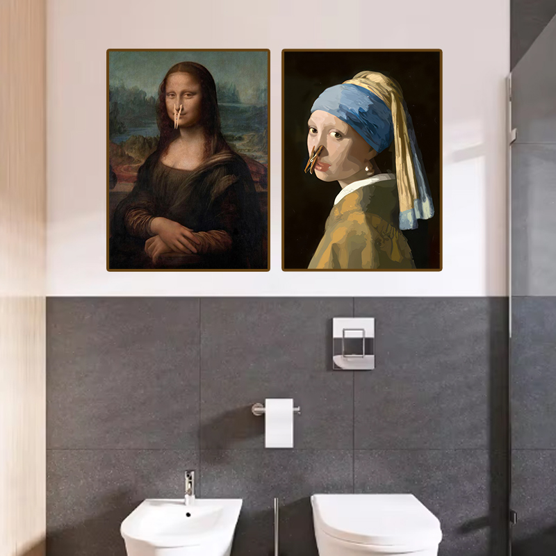 1pc Funny Abstract Bathroom To - Office Furniture Design ulasan dan harga