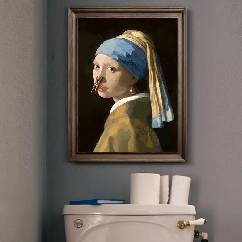 1pc Funny Abstract Bathroom To - Office Furniture Design ulasan dan harga