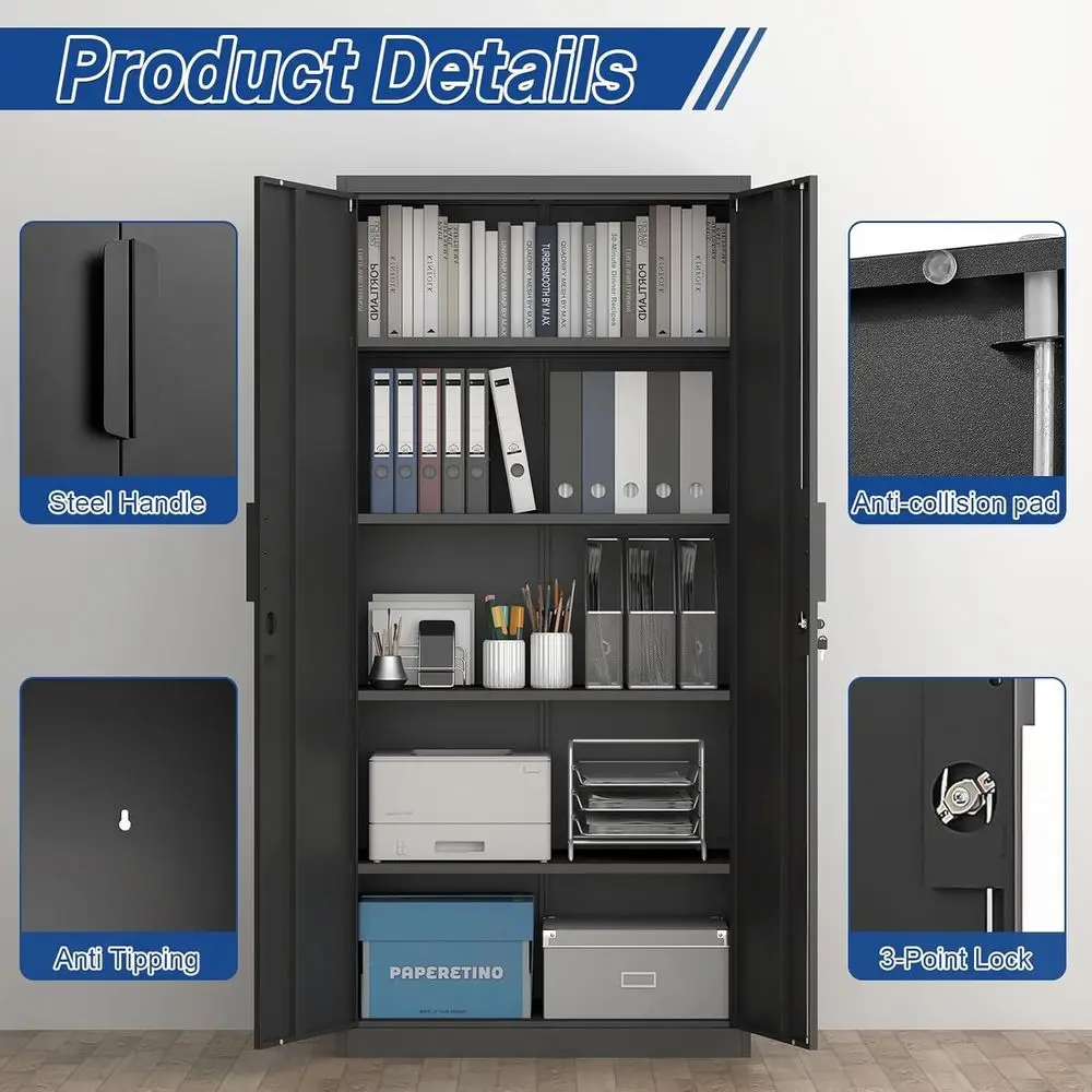 72 High Heavy-Duty Metal Stora - Office Storage Cabinet ulasan dan harga