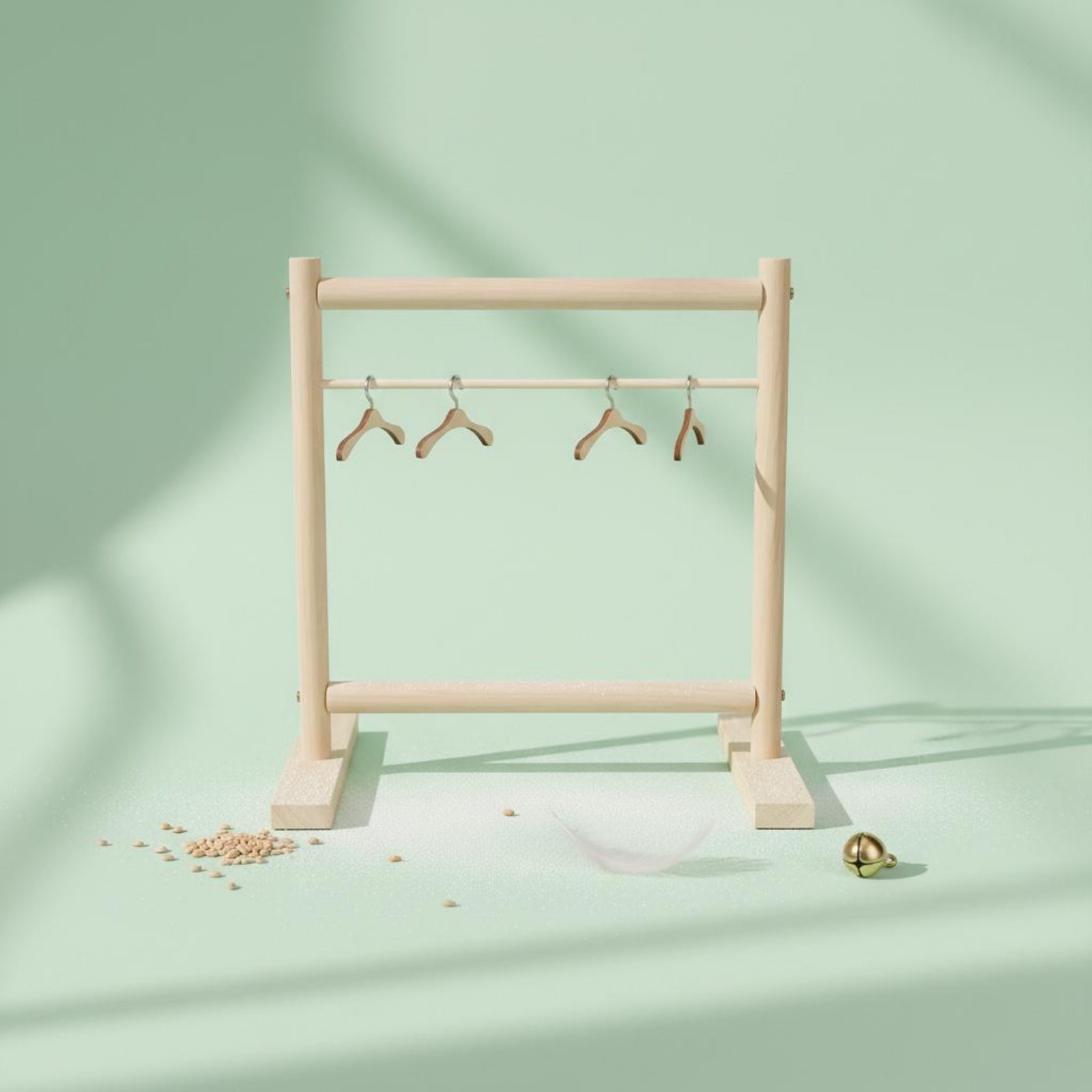 Wooden Bird Clothes Rack Free  - Coat Rack Standing ulasan dan harga