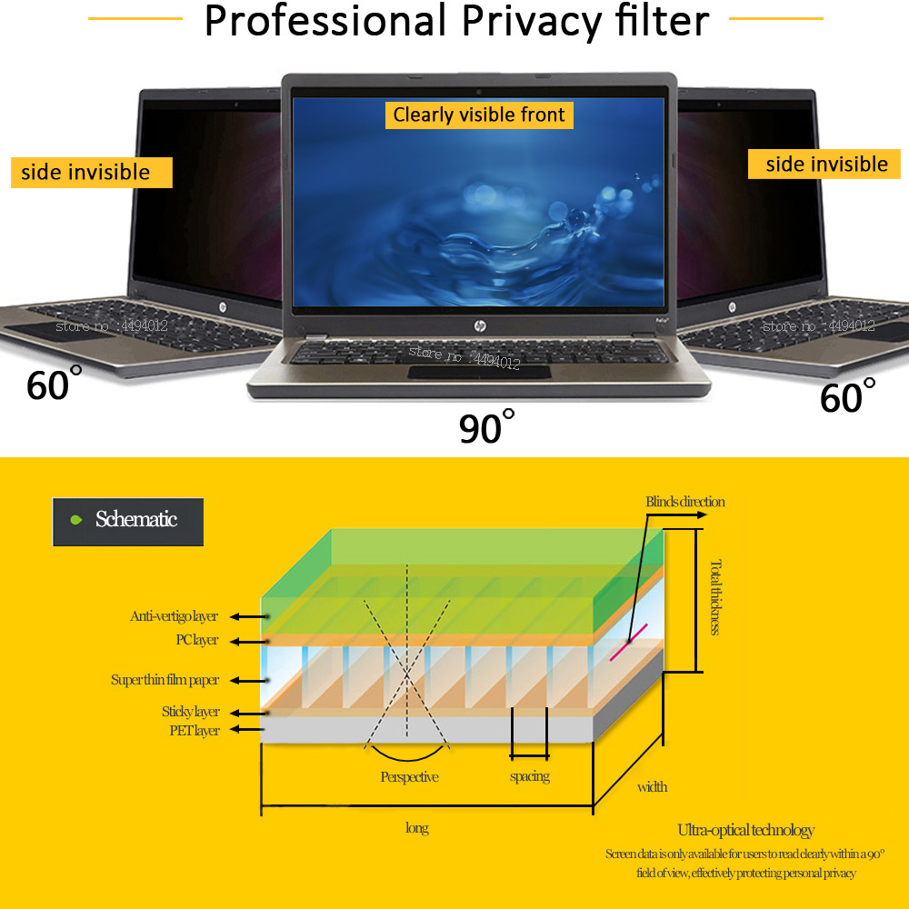 24 inch 532mm*299mm 16:9 Compu - Monitor Privacy Filter ulasan dan harga