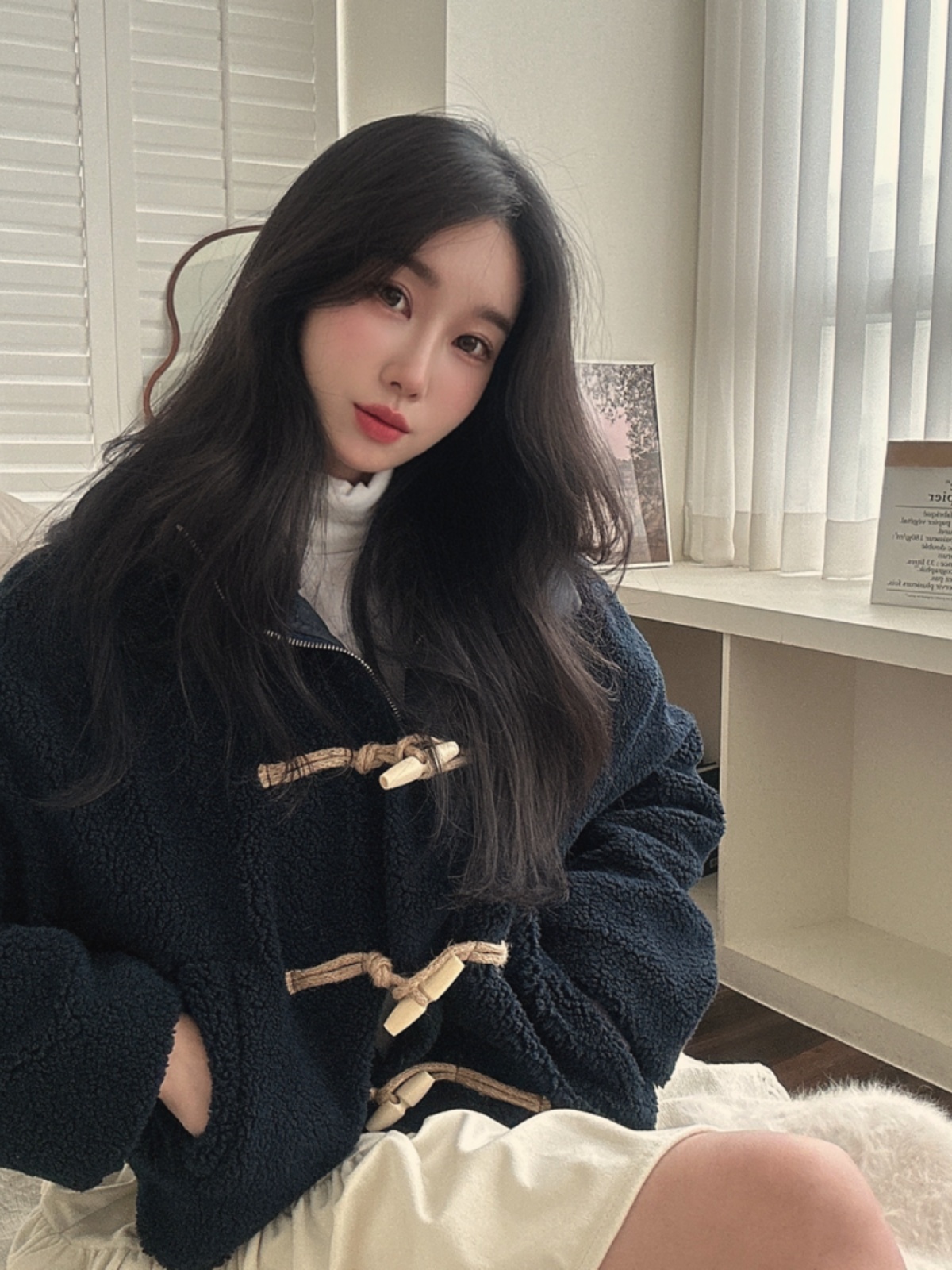 Lamb Fur Collar Cotton Warmth  - Coat Rack Standing ulasan dan harga