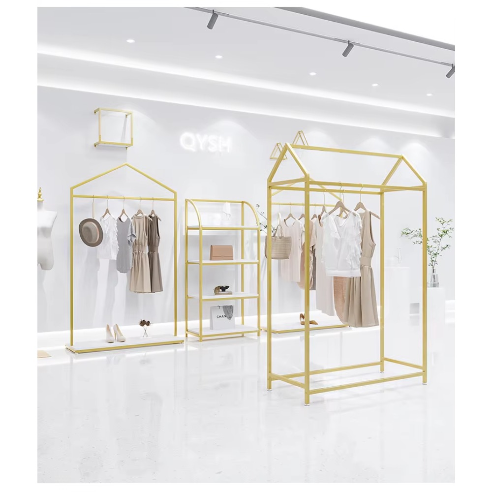 Polished Gold Stainless Steel  - Coat Rack Standing ulasan dan harga