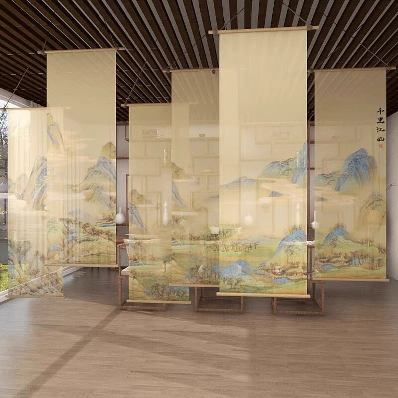 Hanging Room Divider Bamboo Ga - Room Divider Bamboo ulasan dan harga